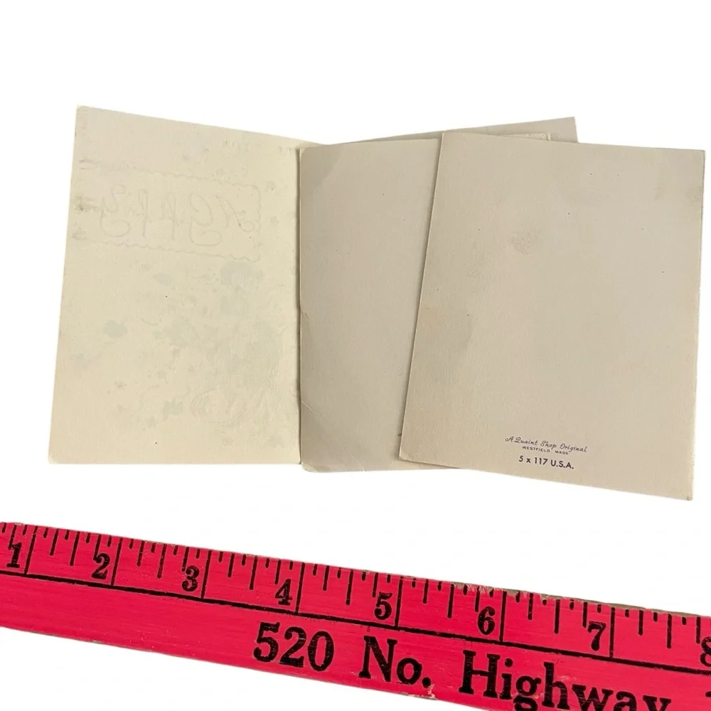 8 Unused Vintage Greeting Card A Gift for You Blank Notes Floral